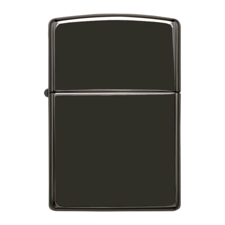 Zippo mit Fotogravur | Personalisiertes Sturmfeuerzeug mit deinem Bild | High Polish Black Ebony
