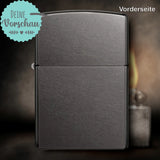 Original Zippo® Gray Dusk | Feuerzeug mit Gravur | Personalisiertes Sturmfeuerzeug