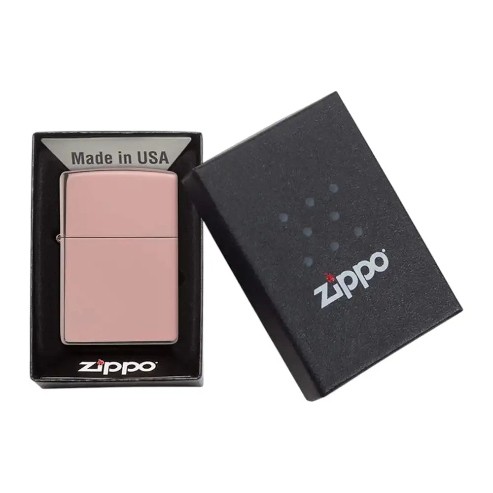 Original Zippo® High Polish Roségold | Feuerzeug mit Gravur | Personalisiertes Sturmfeuerzeug