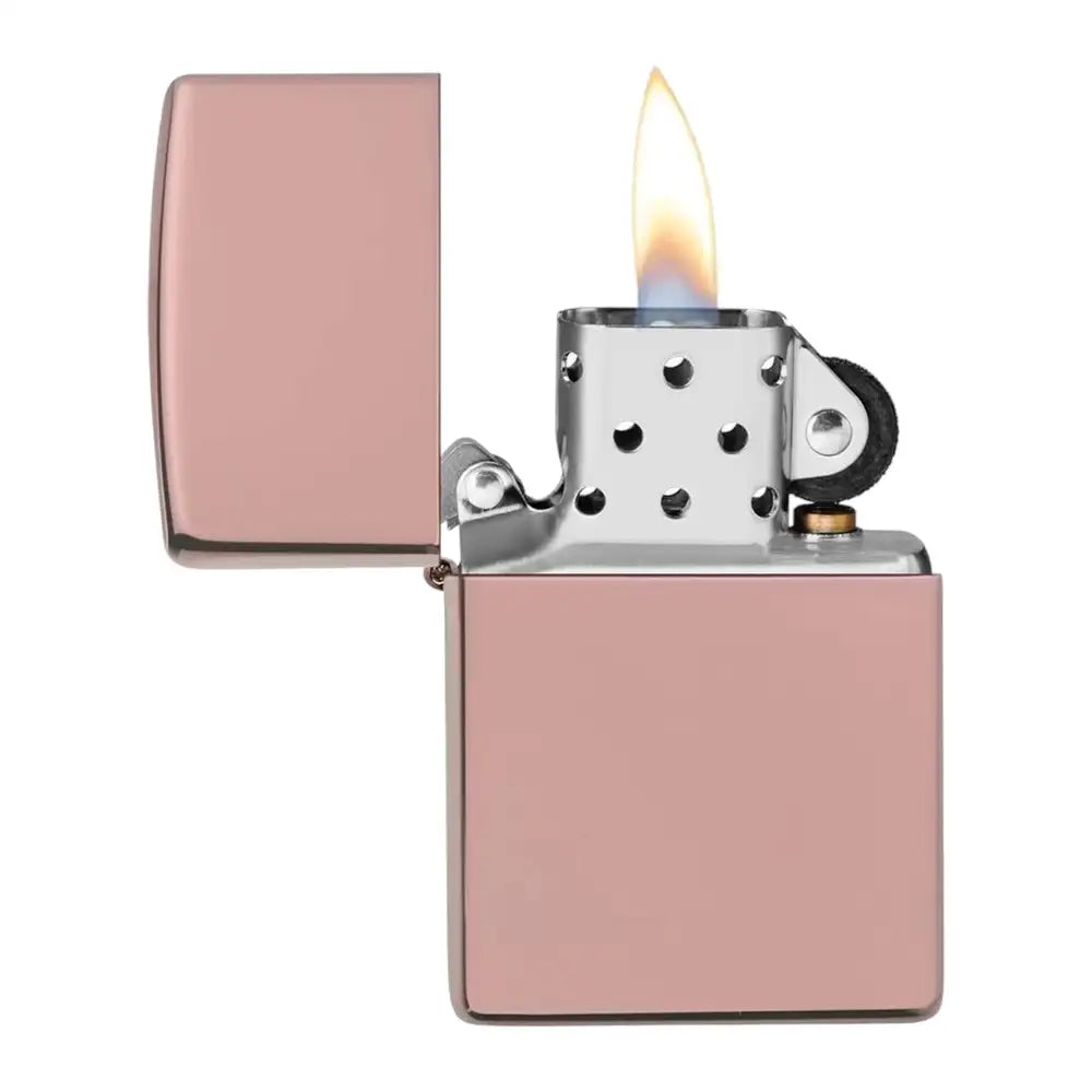 Original Zippo® High Polish Roségold | Feuerzeug mit Gravur | Personalisiertes Sturmfeuerzeug