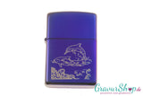 Zippo Mood Indigo Delfin mit Gravur