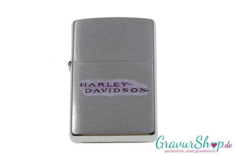 Zippo Harley-Davidson in Chrome Brushed – mit Wunschgravur personalisierbar