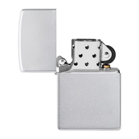 Original Zippo® Satin Chrome | Feuerzeug mit Gravur | Personalisiertes Sturmfeuerzeug