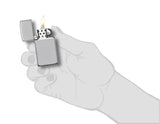 Zippo®Slim mit Gravur | Chrome High Polish | Personalisiertes Sturmfeuerzeug
