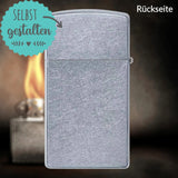 Zippo® Slim with Engraving | Street Chrome | Personalized Windproof Lighter