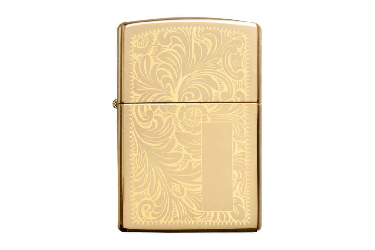 Zippo Venetian High Polish Brass mit Gravur Bild 1