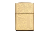 Zippo Venetian High Polish Brass mit Gravur Bild 1