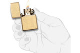 Zippo Venetian High Polish Brass mit Gravur Bild 5