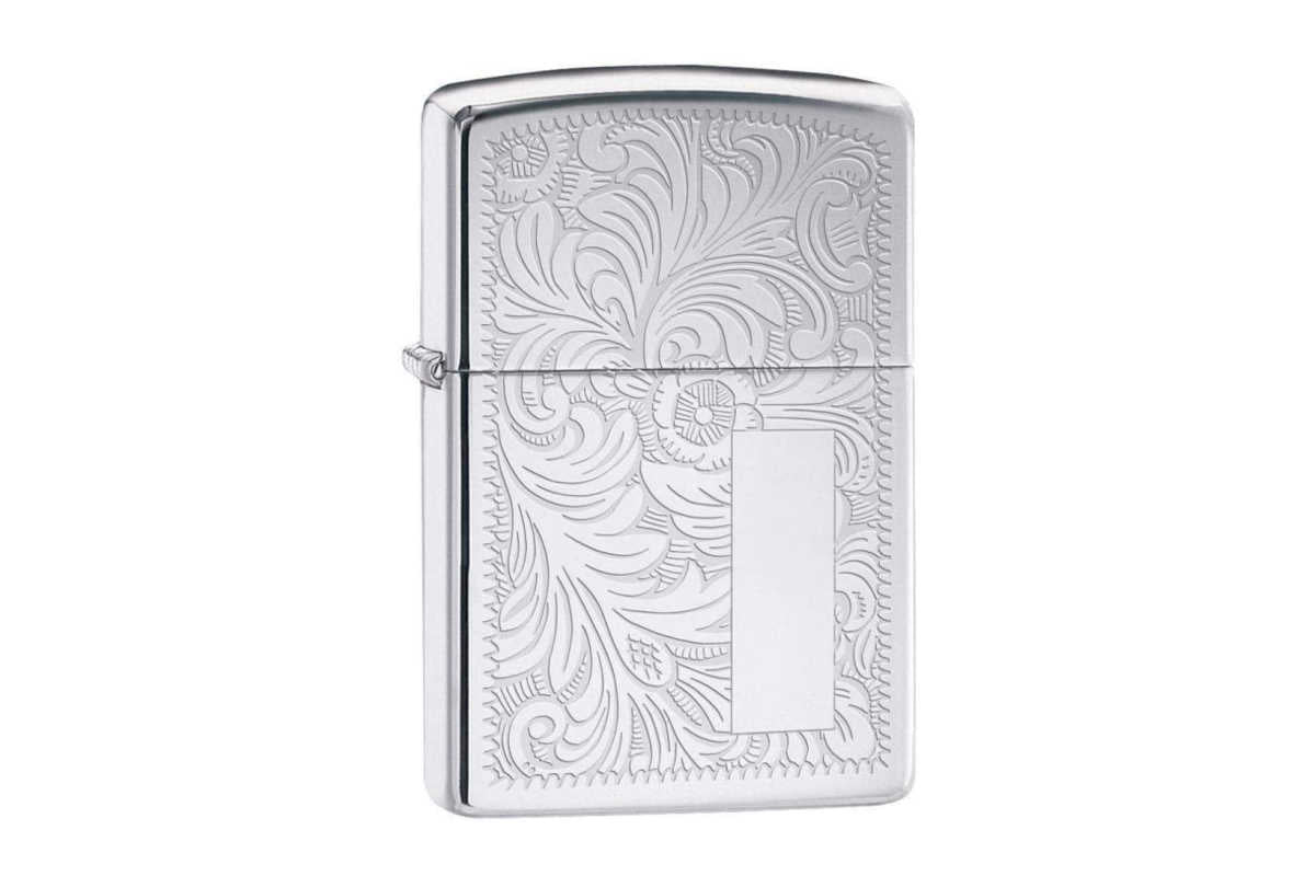 Zippo Venetian Chrome mit Gravur Bild 2