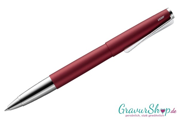 LAMY studio Tintenroller royalred mit Lasergravur